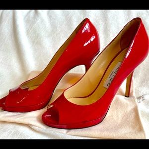 Jimmy Choo Luna red patent pump